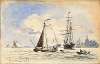 Sailing boats in Dordrecht