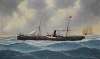 Het stoomschip ‘Ben Macdui’ op woelige zee