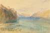 Lake Brienz, with the setting Moon