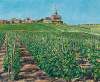 View of a French winemaking village