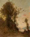 Landschaft mit Reisigsammlerin