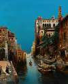 Sunny afternoon along a bustling canal, Venice