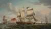 The East Indiaman William Pitt, in three positions off Dover