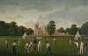 A Cricket Match, with Canford Manor beyond