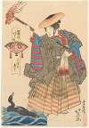 The Courtesan Emu of the Matsuya Brothel as a Cormorant Fisherwoman (Ukai Matsuya Emu)