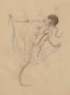 Dancing Female Nude with Veil
