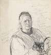 Kvinneportrett og utkast til Snorre-tegning