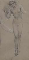 Study of a nude female figure for ‘Diana and Endymion