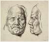 Michiel Adr. de Ruyter: en face en en profil: sculptuur