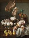 Still Life with Dressed Game,Meat and Fruit