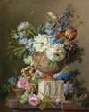 Flower Still-life with an Alabaster Vase