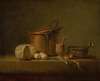Still Life with Copper Pot, Cheese and Eggs