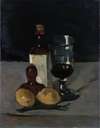 Still Life with Bottle, Glass, and Lemons