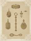 Ii Jahrgang (Liefr. I) 1. [Eight Designs For Jewelry, Including Large Gold Chain.]