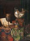 Still Life With Nautilus Goblet And Books