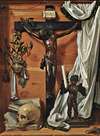 A Trompe L’oeil Vanitas Still Life With A Bronze Crucifix