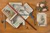 Trompe L’oeil Still Life With Letters And Other Objects On A Board