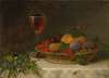 Still Life With A Basket Of Fruit, A Glass Of Sherry And A Bouquet Of Flowers