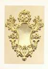 Small Mirror Frame, in Carved and Gilded Wood. Venetian