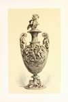 Vase in Silver Repoussé Work, the subject representing Jupiter Warring with the Titans