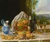 Still Life With Wine And Fruit