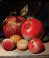 Still Life with Apples and Plums