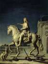 Transport sur la place Louis-le-Grand (actuelle place Vendôme) de la statue de Louis XIV de Girardon, le 16 juillet 1699