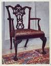 Mahogany arm-chair, style of Chippendale