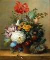 Still Life with Flowers and a Bird’s Nest