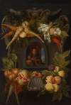 Allegories of the Four Seasons surrounded by garlands of seasonal flowers and fruits 1