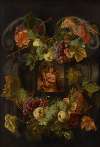Allegories of the Four Seasons surrounded by garlands of seasonal flowers and fruits 4