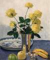 Stilleben met gula rosor (Still life with yellow roses)