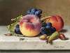 Still Life with Peaches, Red Grapes, Hazelnuts and a Wasp