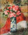 Roses and Peonies in a Vase