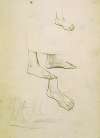 Untitled (study of feet) – preparatory drawing for ‘The marriage at Cana’