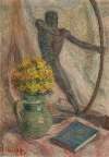 Still life with a figure of an archer