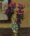 Anemones at a window