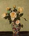 Tea roses and flower-vase from Murano
