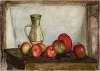 Still life – apples and a pitcher