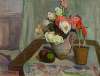 Still life with a vase of flowers
