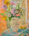 Flowers in a flower-vase