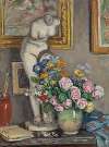 Nature morte et statue