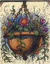 Hangpot 3 en Bloemen en brief