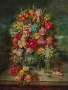 A Large Bouquet of Flowers with Lily of the Valley in Vase