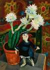 Stillleben mit blühendem Kaktus und Puppe (Sill Life with Blooming Cactus and Doll)