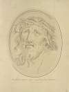 Christuskopf mit Dornenkrone in der Art von Claude Mellans’ Formatur unicus una