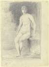Sitting female nude