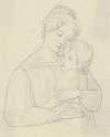 Eine Mutter, ihr Kind umarmend