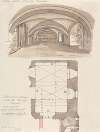 Plan and View of Room under the Painted Chamber