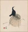 Cormorant on a Basket